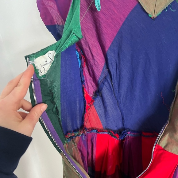 Vintage 1950s Jonathan Logan Plaid Dress, size XS - Picture 8 of 9